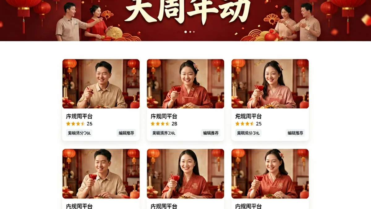 91黄平台周年庆专题页面截图，展示高分内容排行榜和编辑推荐标签